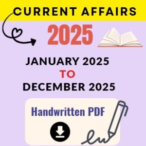 Yearly Current Affairs January 2025 to December 2025 Pdf Download