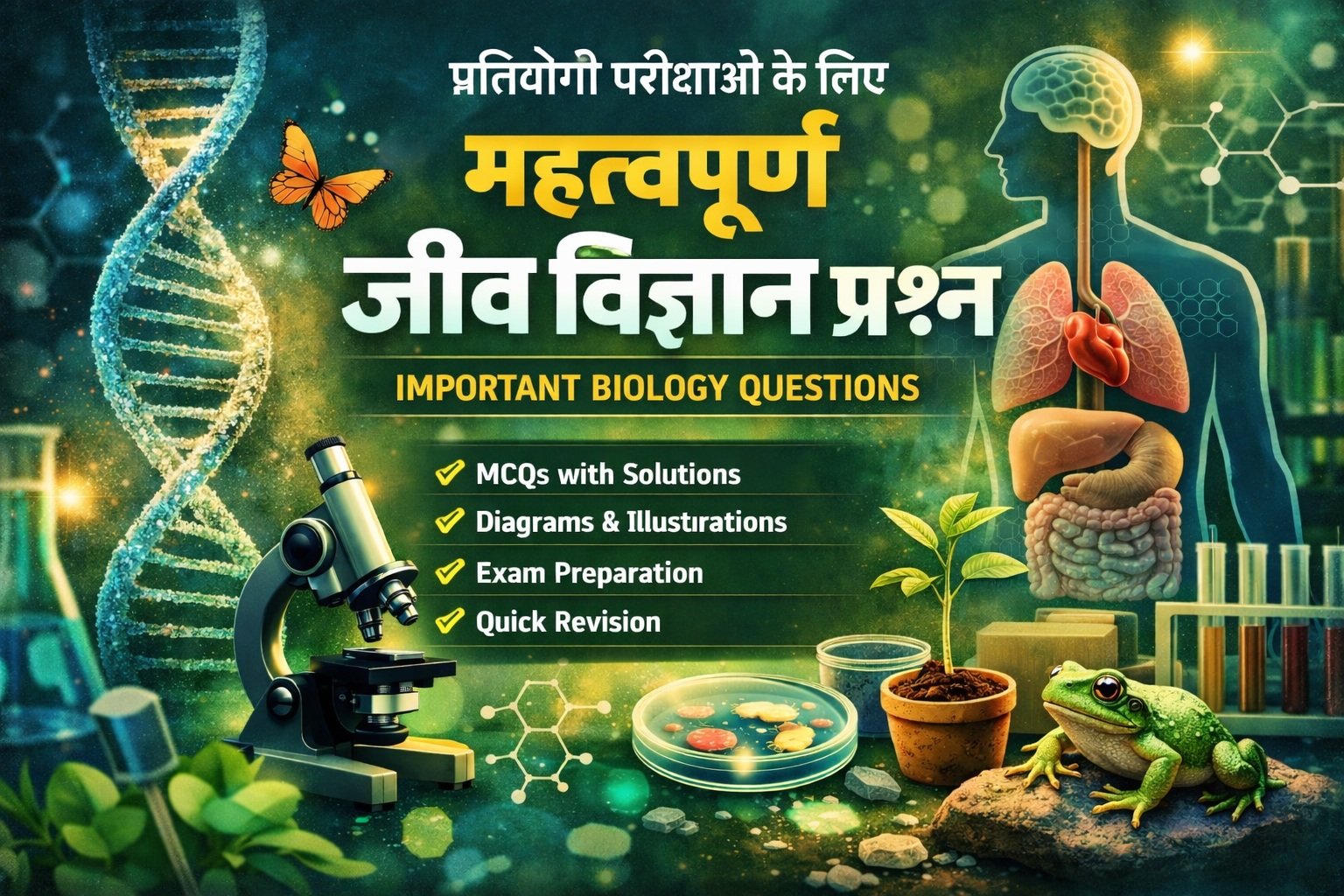Top 50 Biology Questions and Answers For 2026 Exams