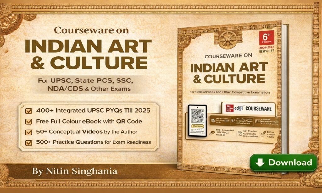 Courseware on Indian Art & Culture (6th Edition) Nitin Singhania PDF 2026
