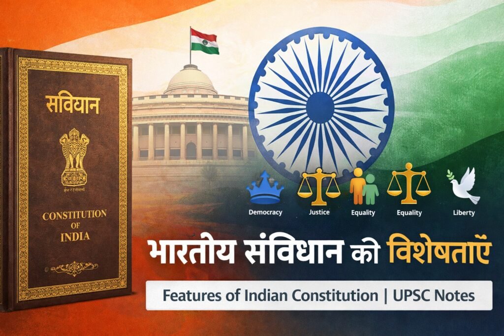 भारतीय संविधान की विशेषताएँ