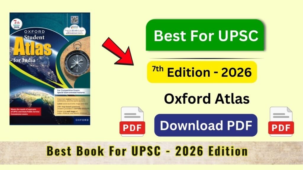 Oxford Student Atlas for India 2026 PDF Download & Review