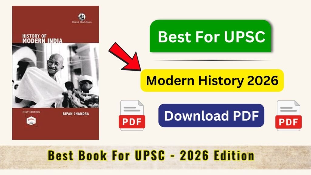History of Modern India by Bipan Chandra Book Review & PDF Download