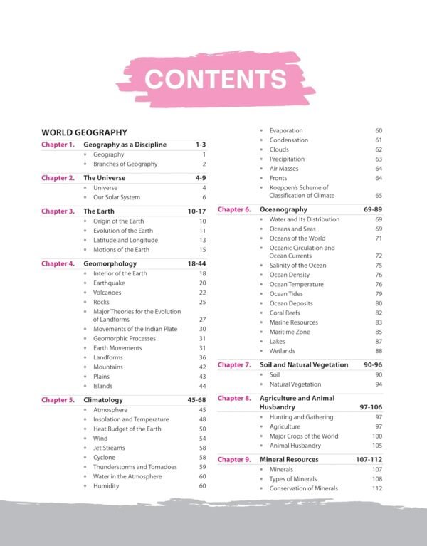 Arihant Ncert Notes India and World Geography Class 6-12 (Old + New ...