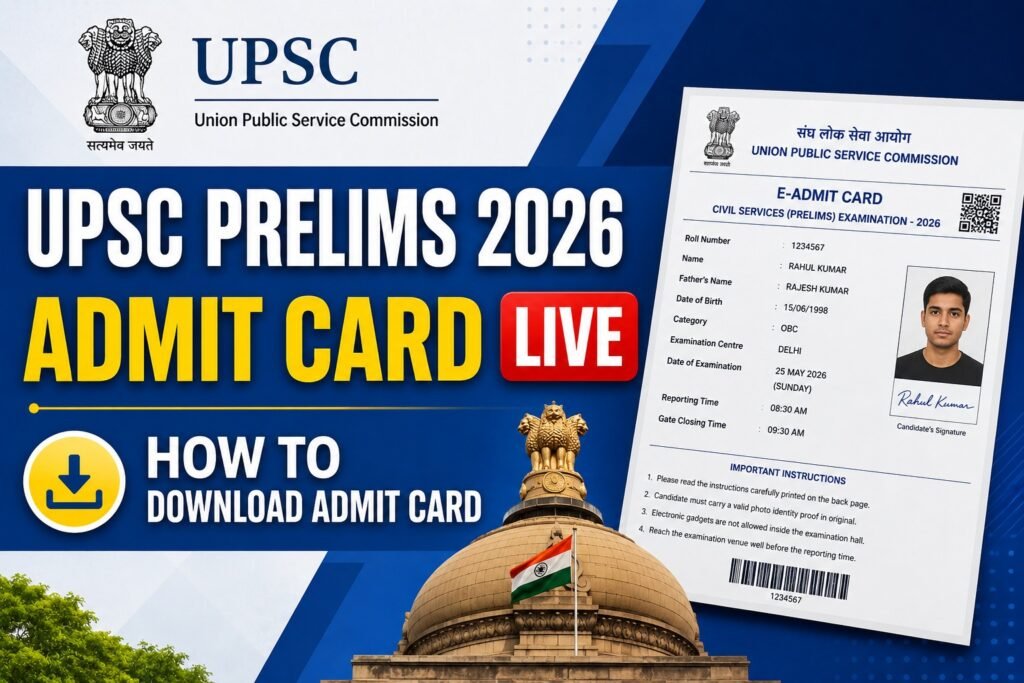 UPSC Prelims 2026 Admit Card Download