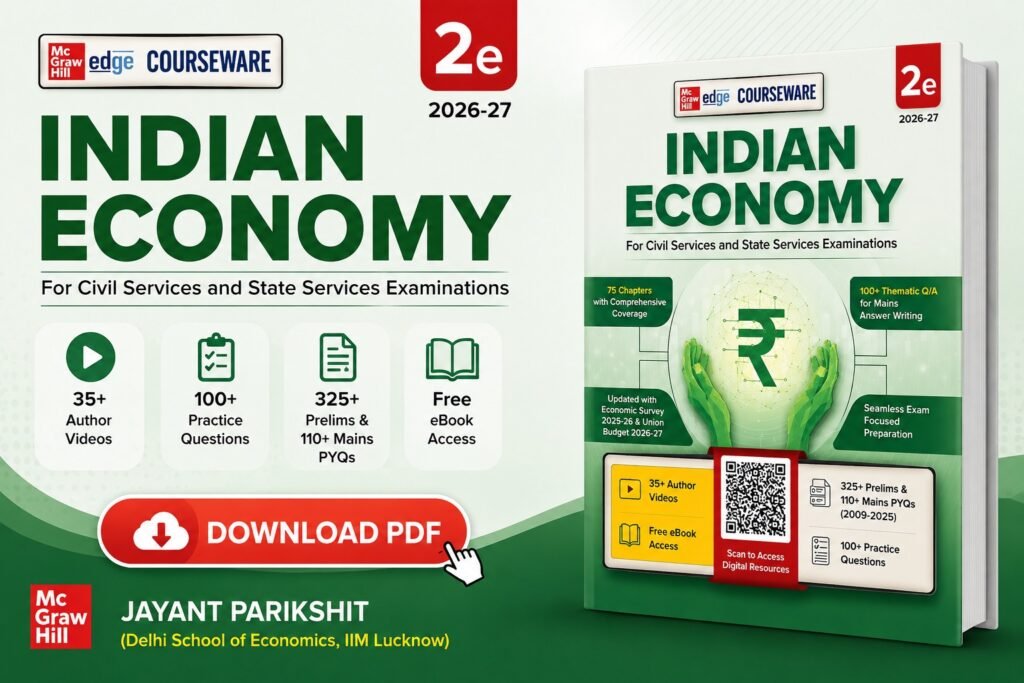 Indian Economy 2nd Edition by Jayant Parikshit PDF for UPSC 2026