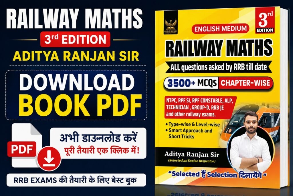 Railway Maths 3rd Edition by Aditya Ranjan 3500+ Mcq Book Pdf
