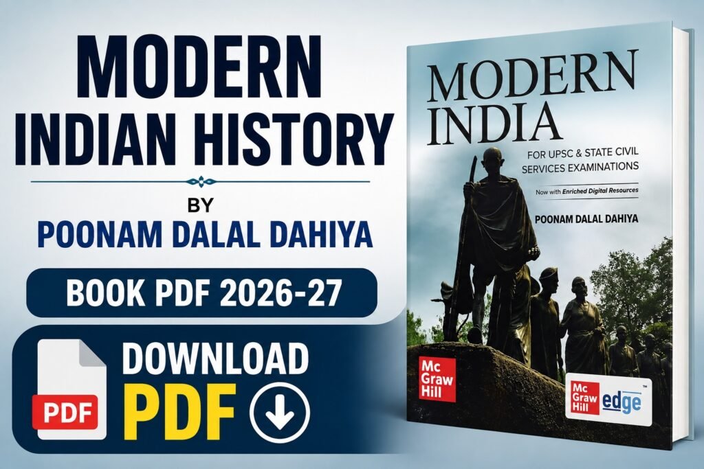 Modern Indian History by Poonam Dalal Dahiya Book Pdf & Review