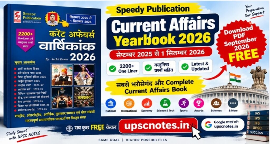 Speedy Current Affairs September 2026 Pdf Free Download
